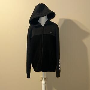 DKNY Men's Two-Tone Zip-Up Hoodie - size L
